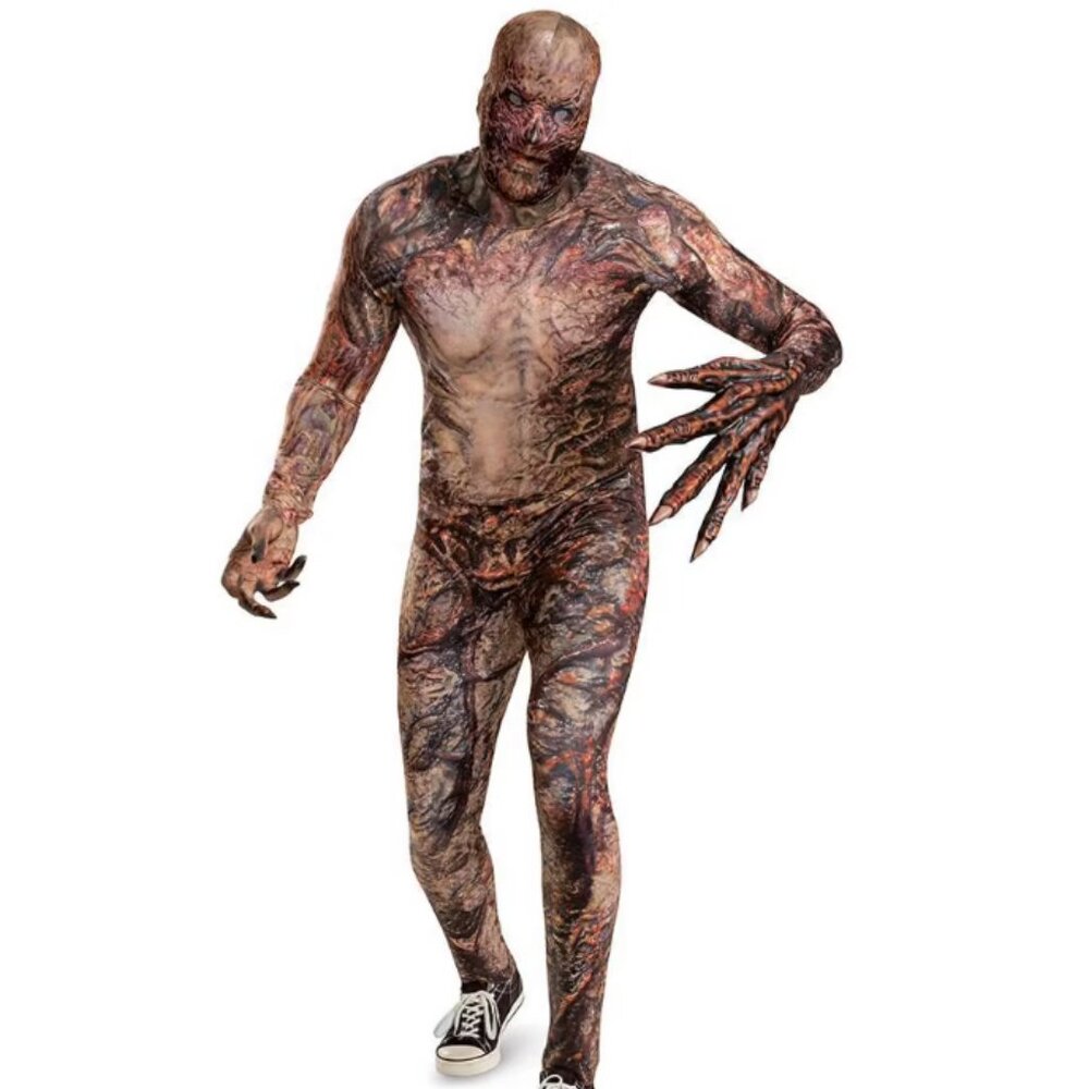 VECNA Stranger Things 50/52 Halloween Costume Jumpsuit, Hood & Hand Adult Mens